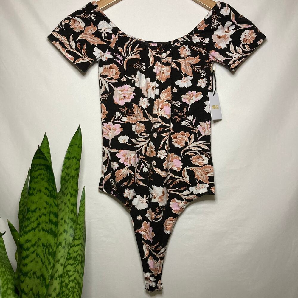 Amuse society | Women’s now or never one piece floral fairy body suit NWT